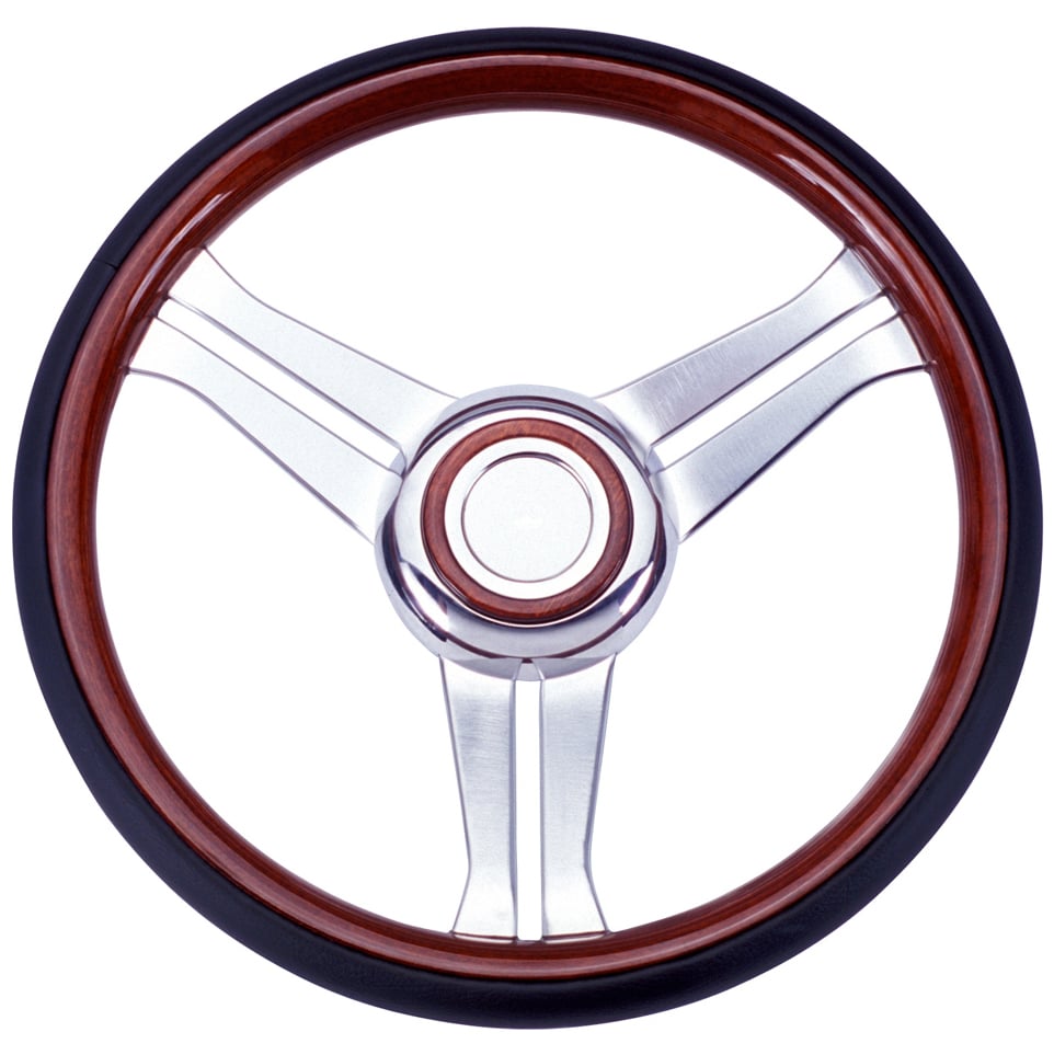 Navigator Steering Wheel Combination Wood & Black Leather