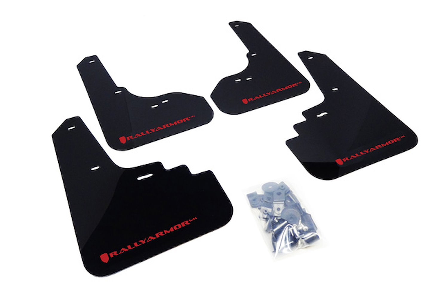 MF4URBLKRD Mud Flap Kit for 2005-2009 Subaru Outback Legacy/Legacy Outback - Red Logo