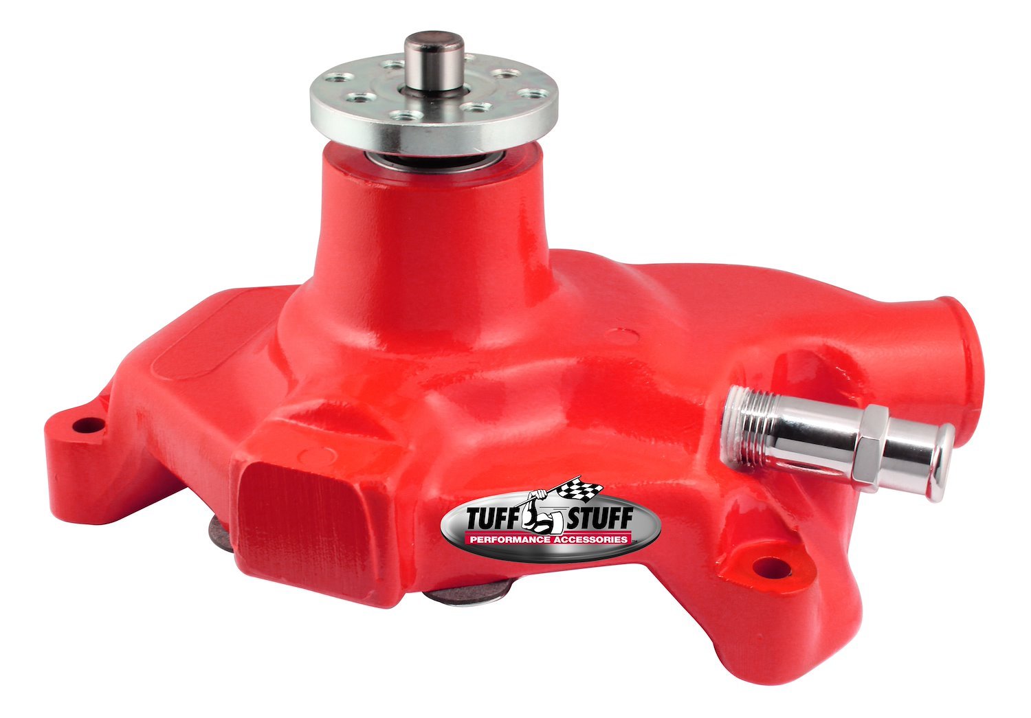 SuperCool Water Pump Red Powder Coated 1955-73 Small Block Chevy