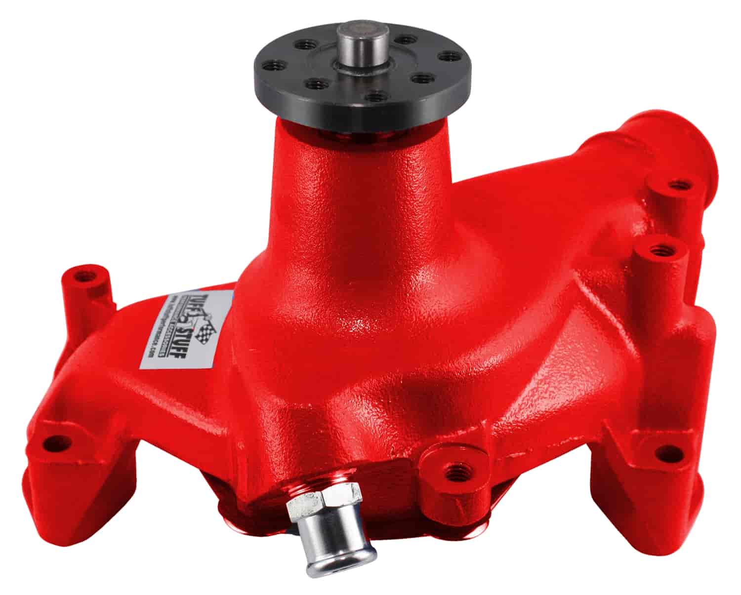 SuperCool Water Pump Red Powder Coated 1969-93 Small Block Chevy