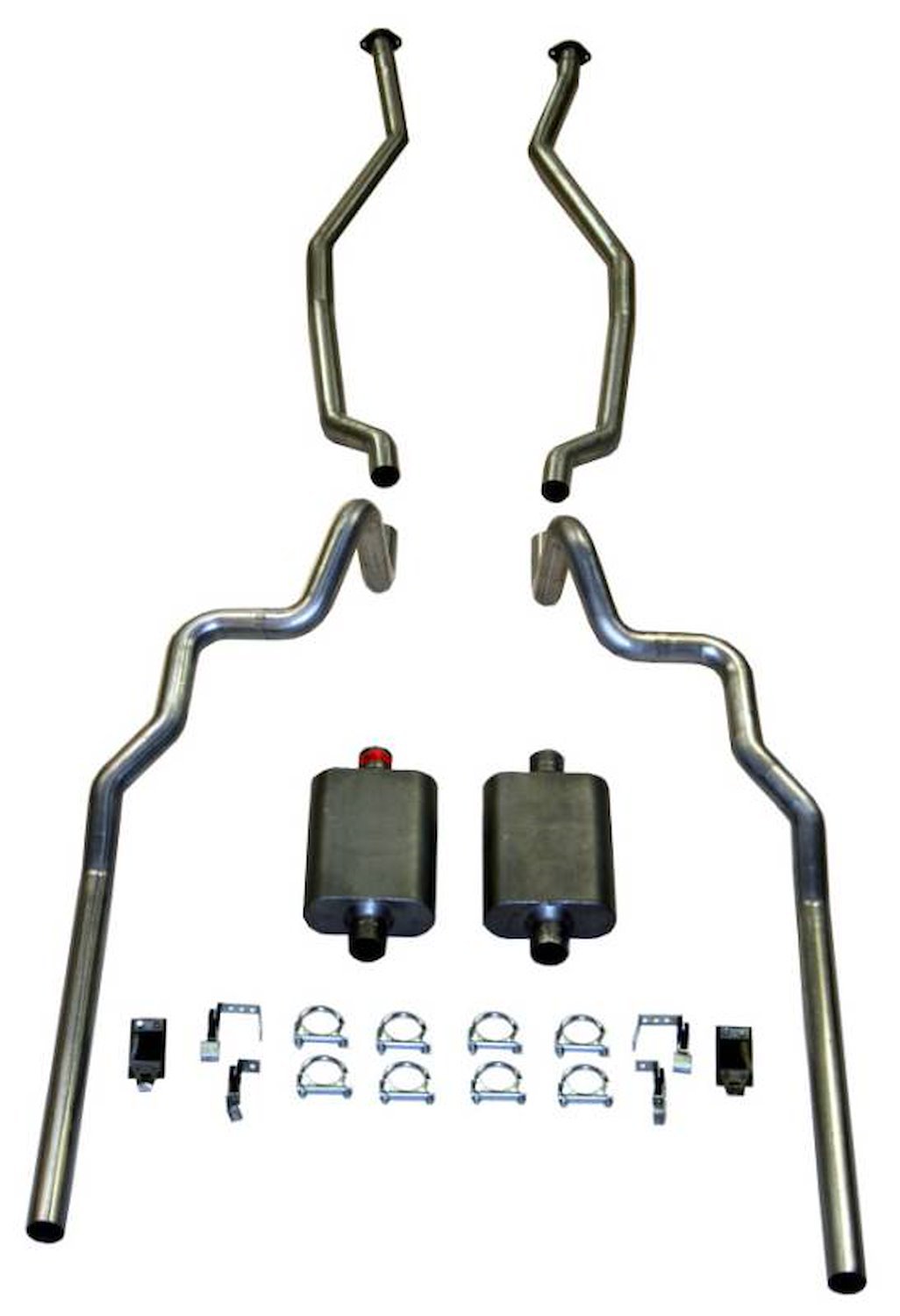 83007 1963-64 Full-Size Ford 2-1/2 in. Turbo Exhaust System exc. Convertible & Station Wagon