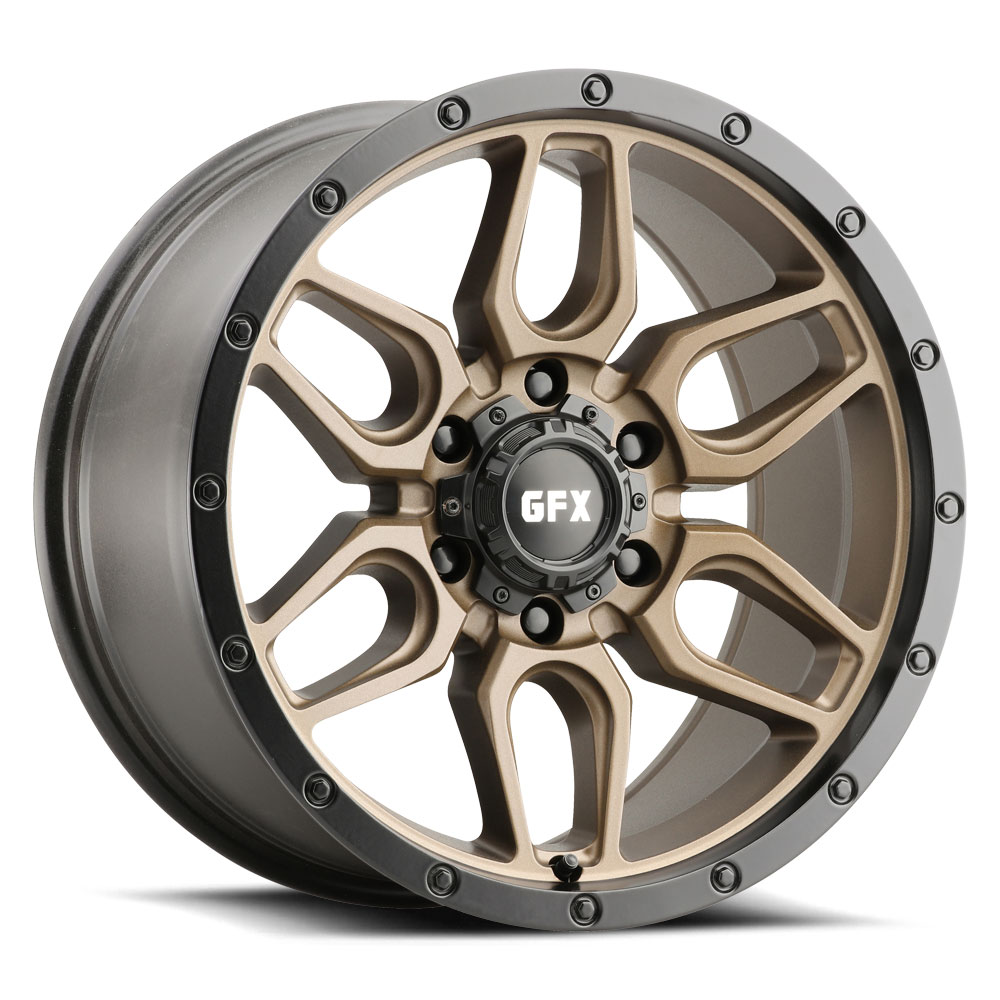 G-FX T18 890-6139-00 BRB TR-18 Wheel [Size: 18" x 9"] Finish: Textured Bronze w/Matte Black Lip