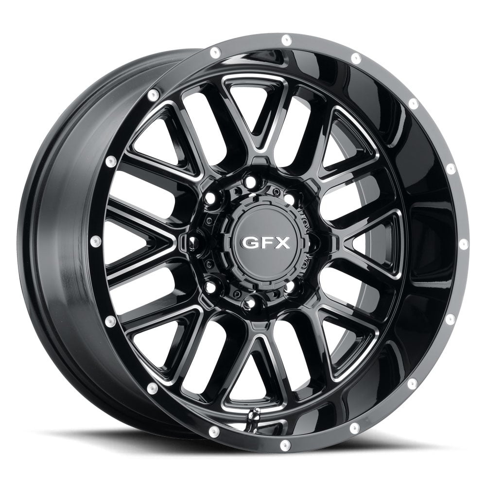 G-FX TM5 210-8165N19 GBM TM-5 Wheel [Size: 20" x 10"] Finish: Gloss Black Milled