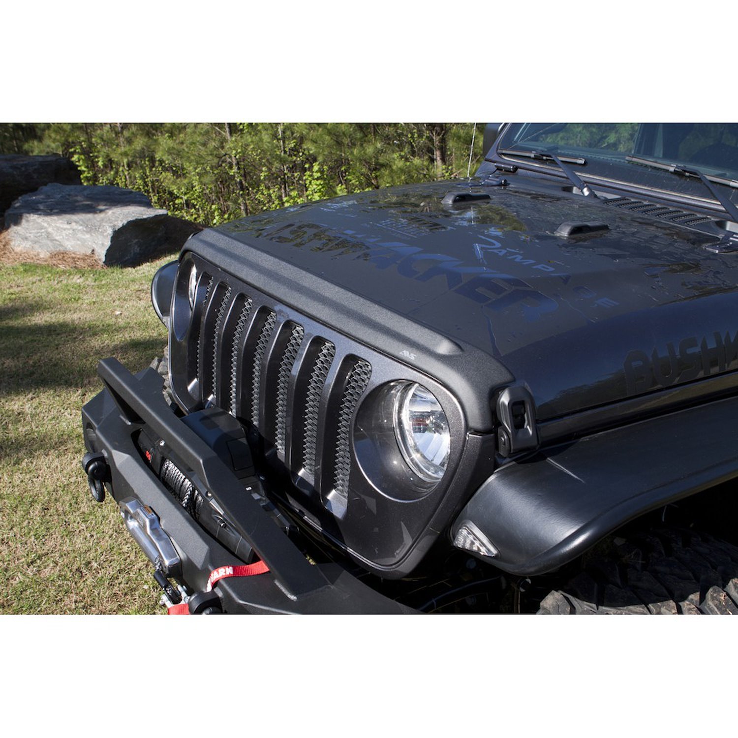Aeroskin Textured Matte Black Hood Protector 2018 Jeep Wrangler JL