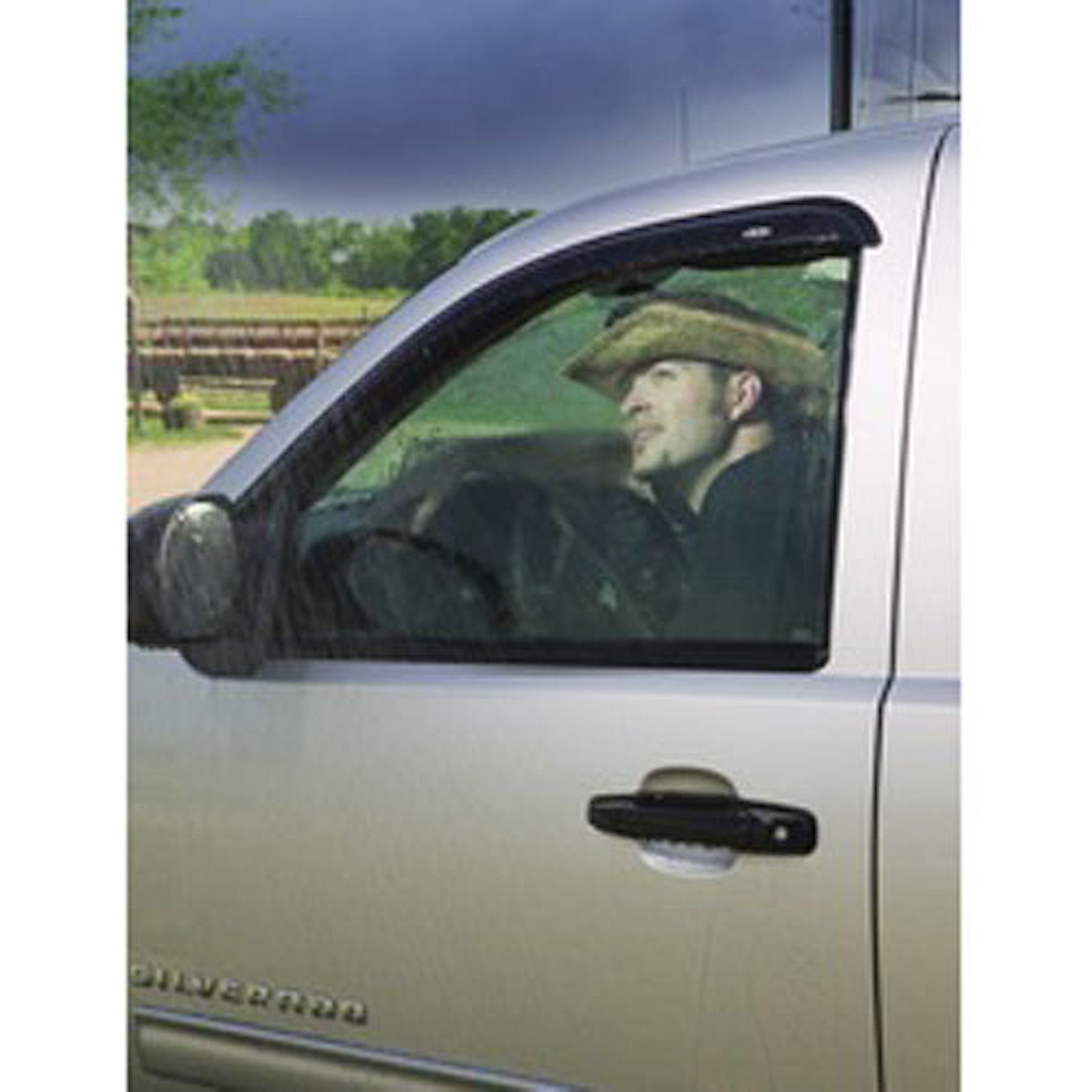 14-14 Chev/Gmc Slvrdo/Sierra 15-15 Hd Crw Cab Low-Profile Ventvisr 4Pc Smoke Window Smoke
