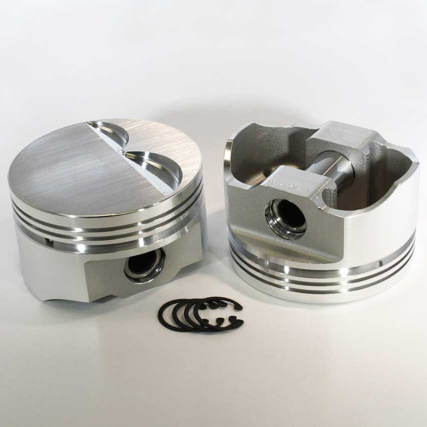 8775-4065 E-Series Flat Top Piston Set for 1999-2019 Chevy LS, 4.065 in. Bore, -3cc Volume [OEM Stroke]