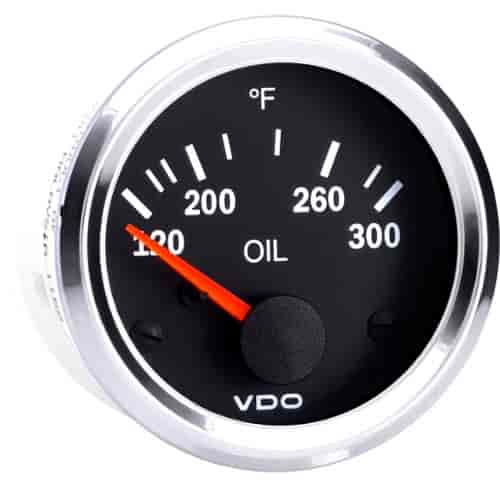 Vision Chrome 300 F Temperature Gauge Use with VDO Sender 12V