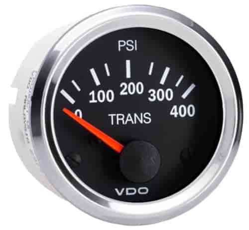 Vision Chrome 400 PSI Oil Pressure Gauge Use with VDO Sender 12V