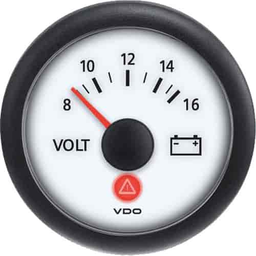Viewline Ivory Voltmeter Gauge Range: 8-16V
