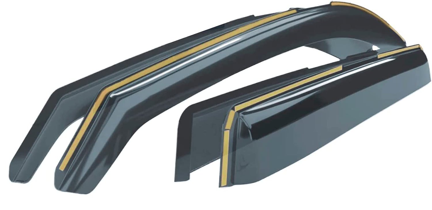 Goodyear Shatterproof Window Deflectors for 2014-2018 Chevrolet Silverado Double Cab