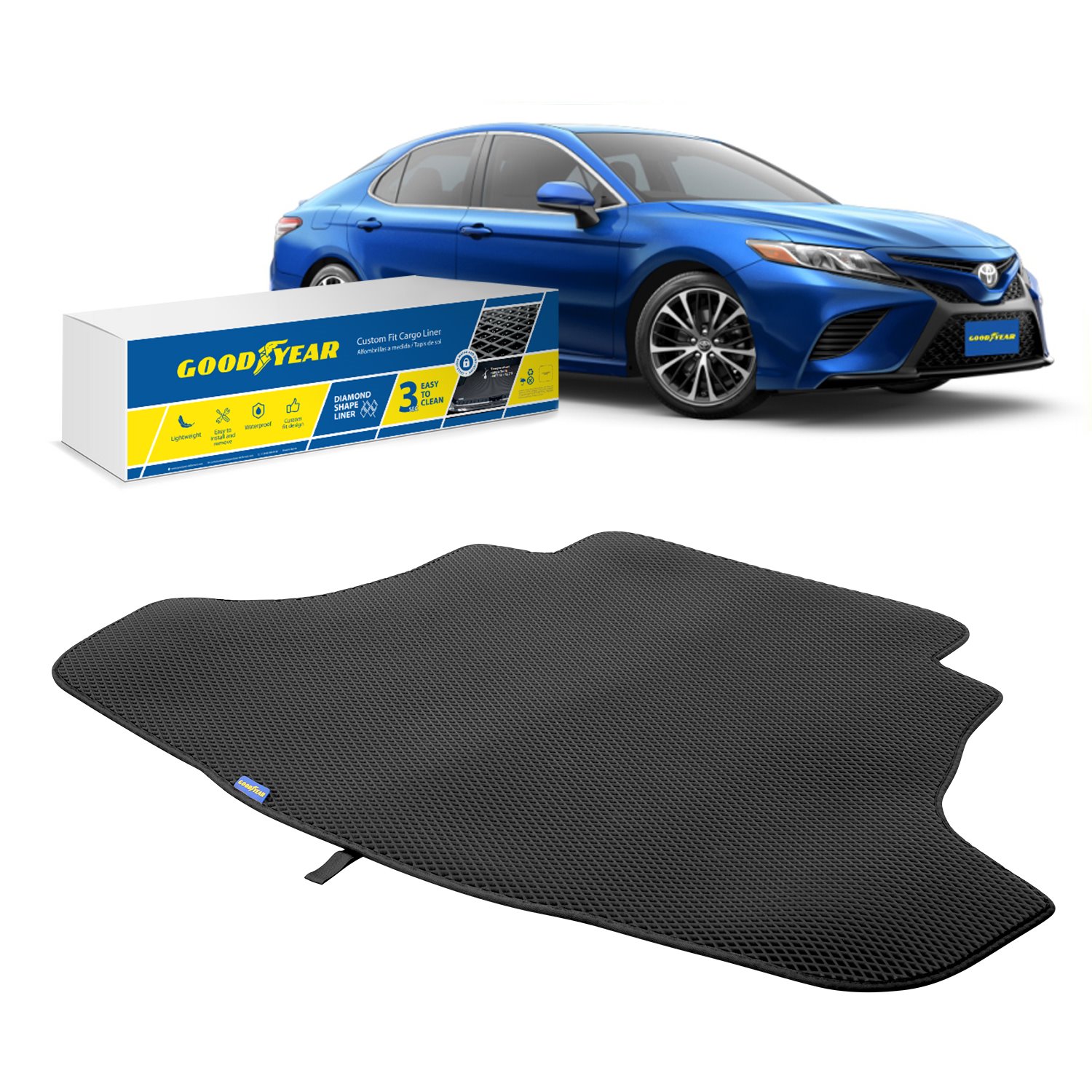 Goodyear Custom Fit Cargo Mat Liner Fits Select Toyota Camry