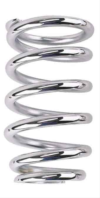 Tapered Coil-Over Spring Rate: 450 lbs. Chrome for Select Ford Mustang II with Front Coil-Over Setups