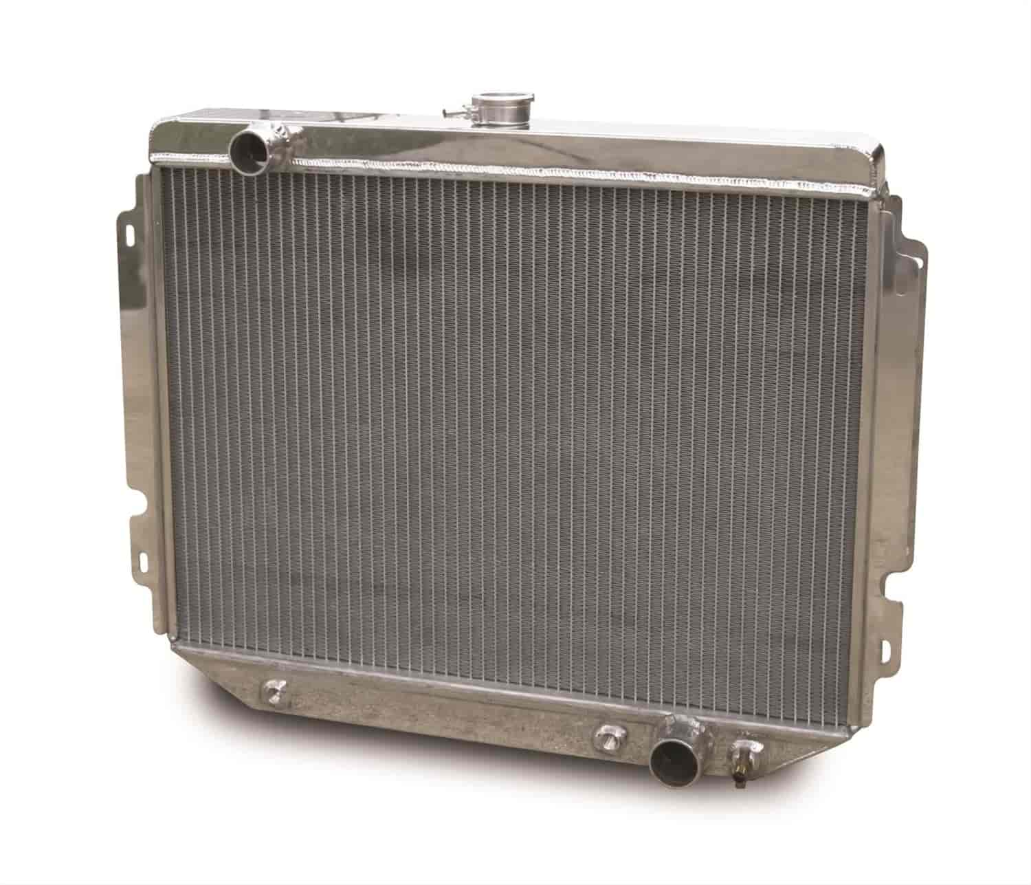 Direct-Fit Polished Aluminum Radiator [1966-1967 Chevy Chevelle] Small Block/Big Block V8