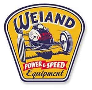 Weiand Power and Speed Metal Sign