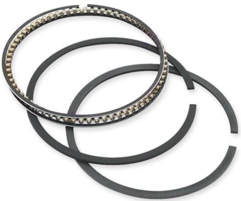 Low Tension Piston Ring Set for 1 Cylinder 3.820 in. Bore (97.028 mm) Top Ring 1/16 in. 2nd Ring 1/16 in. Oil Ring 3/16 in.