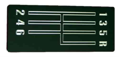 Shift Pattern Plate 1968-72 Chevelle/El Camino
