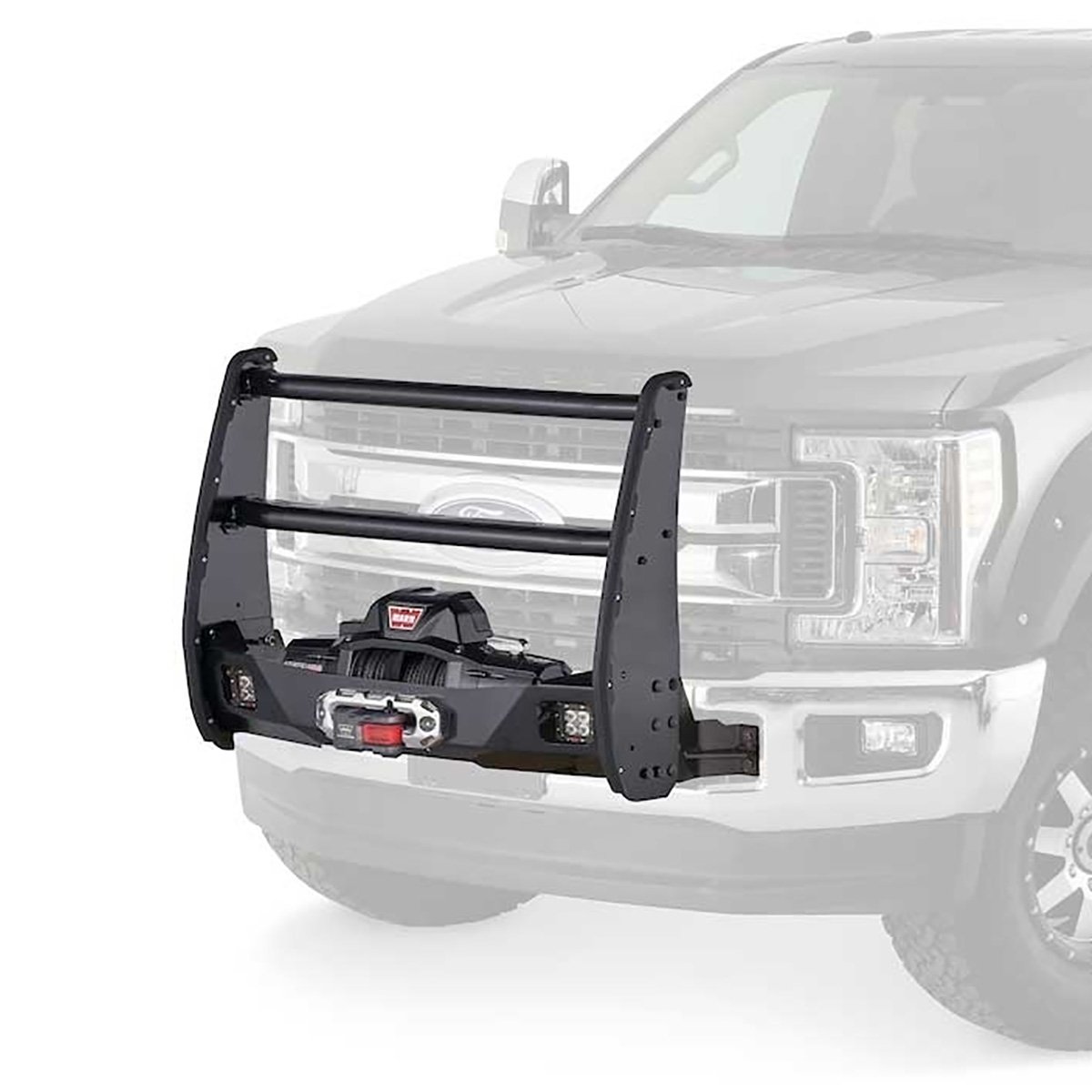 Trans4mer III Center-Only Grille Guard Fits Select Ford F-Series Super Duty and Ranger Pickup Trucks