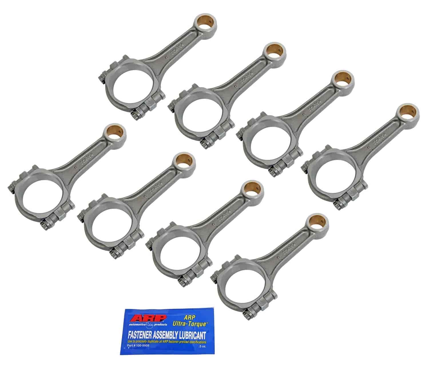 Ford 302 Pro Stock I-Beam Connecting Rods Bushed 3/8 ARP 2000 Cap Screw Bolts