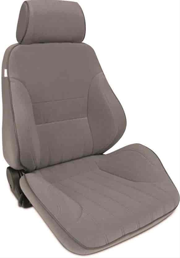Rally Smooth Back Recliner Left Grey Velour