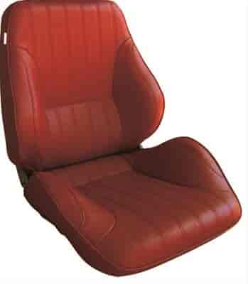 Rally Lo Back Recliner Right Red Vinyl