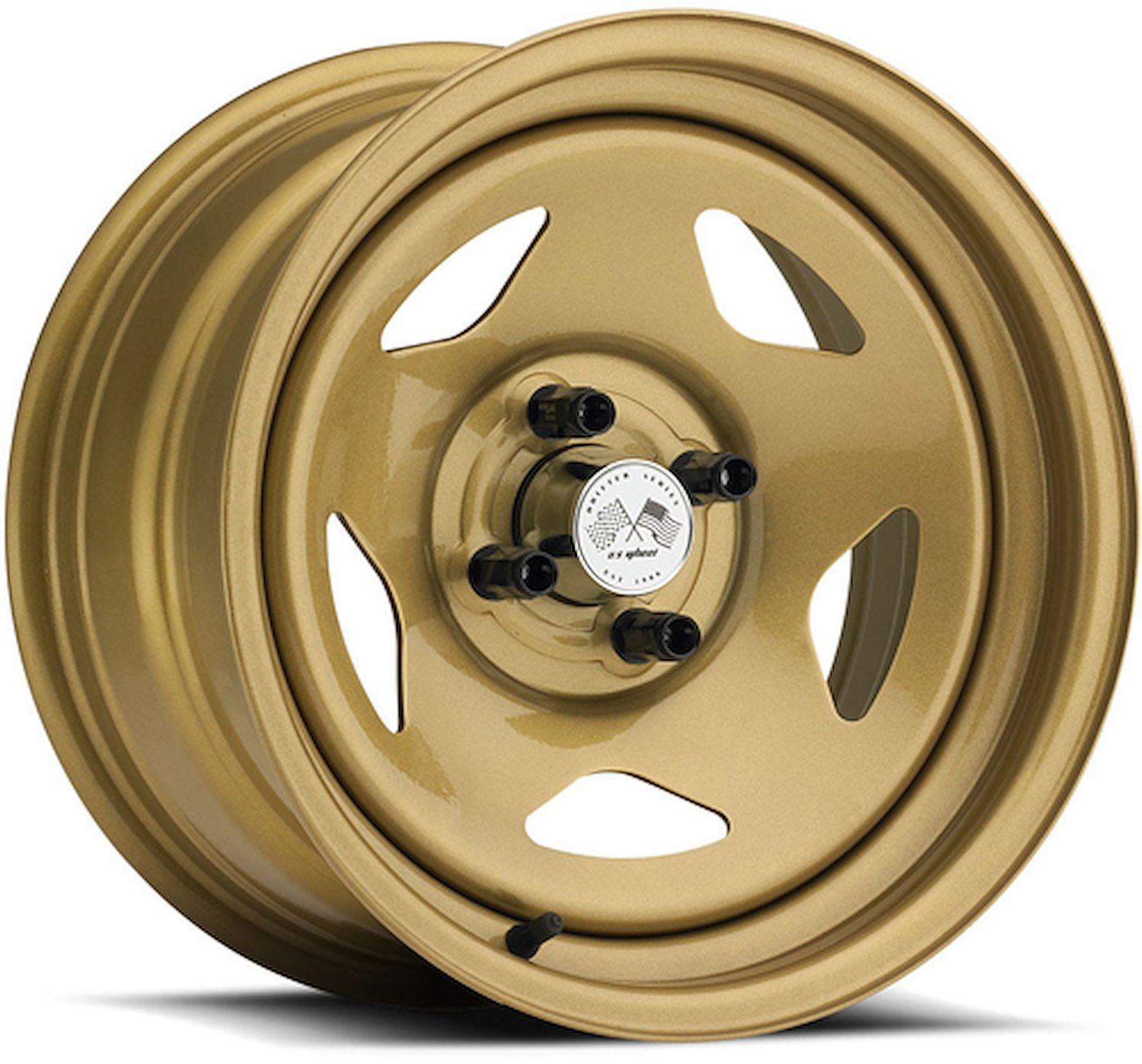 PAINTED STAR FWD DRIFTER GOLD 15 x 8 4 x 45 Bolt Circle 45 Back Spacing 0 offset 266 Center Bore 1400 lbs Load Rating