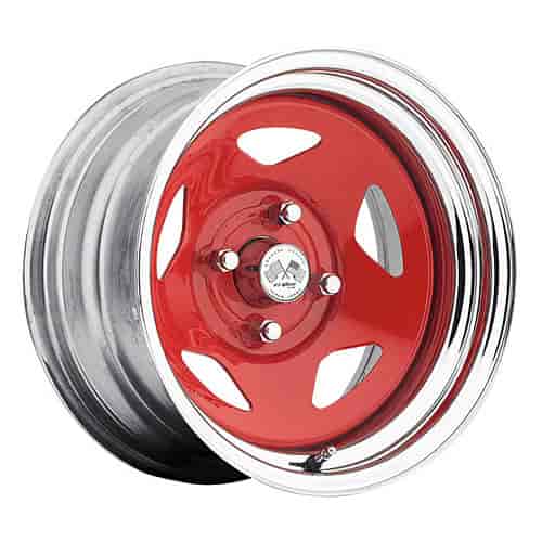 CHROME STAR FWD DRIFTER RED 15 x 8 4 x 100 Bolt Circle 5 Back Spacing +16 offset 266 Center Bore 1400 lbs Load Rating
