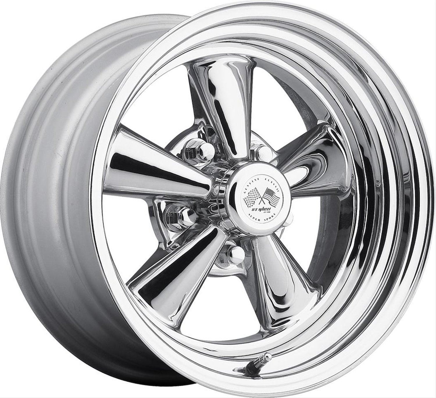 CHROME SUPER SPOKE 17X8 5X4.75 BOLT CIRCLE 3.5