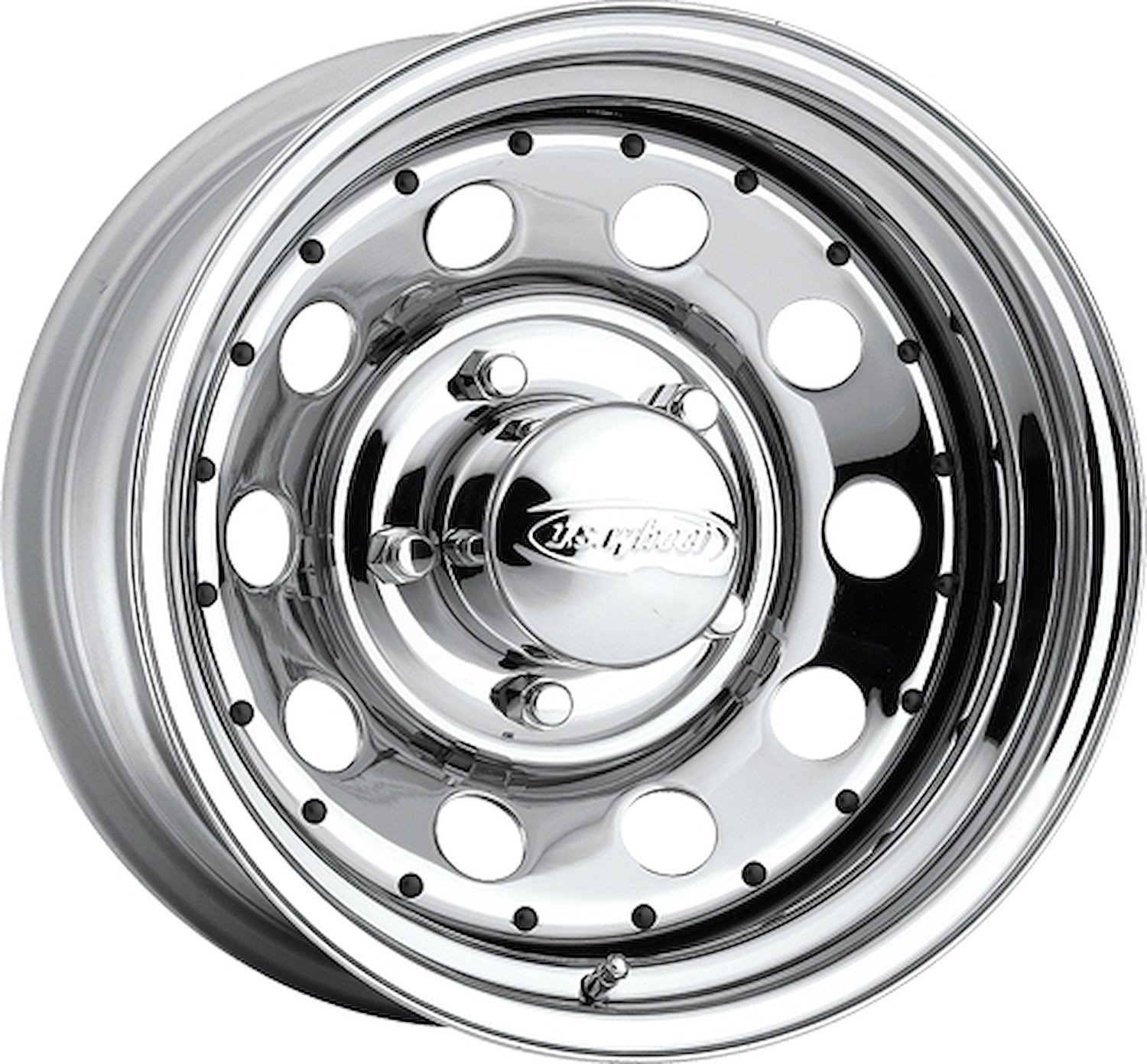 CHROME MODULAR 14 x 7 5 x 475 Bolt Circle 375 Back Spacing 6 offset 33 Center Bore 1400 lbs Load Rating