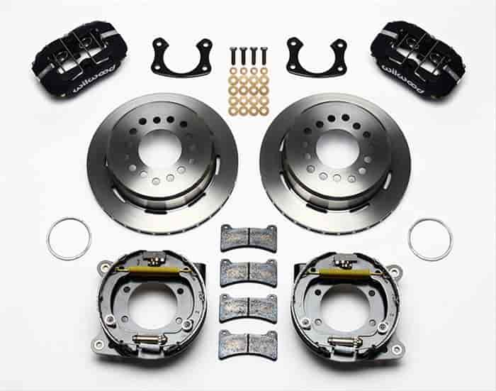 Dynapro Low-Profile Rear Parking Brake Kit Rear End Axle: Small Ford Flange