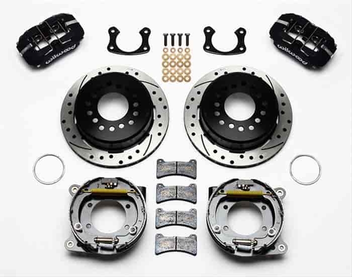 Dynapro Low-Profile Rear Parking Brake Kit Rear End Axle: Small Ford Flange