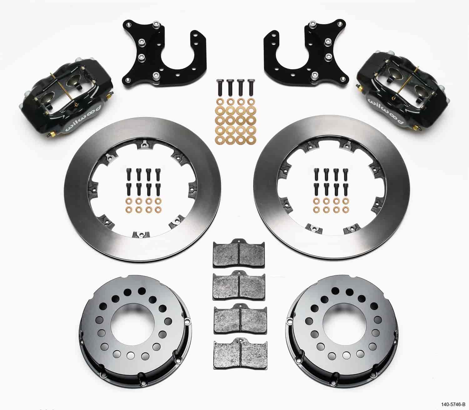 Forged Dynalite Pro Series Brake Kit Rear End: 12 Bolt Special