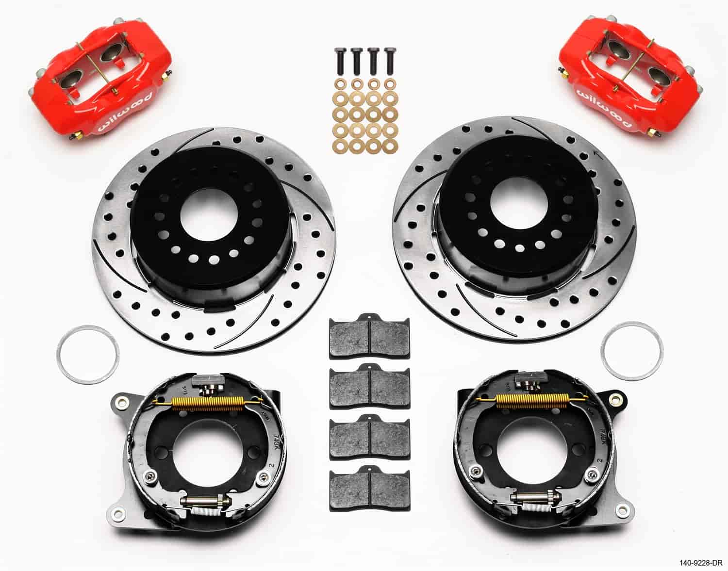 Forged Dynalite Rear Parking Brake Kit 2005-Current Ford Mustang