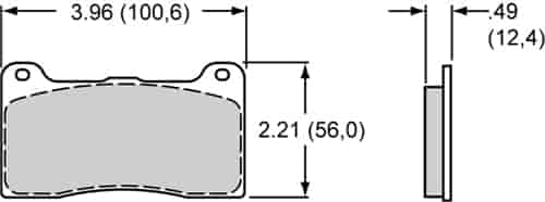 BP-40 Brake Pads Calipers: Dynalite, Dynapro