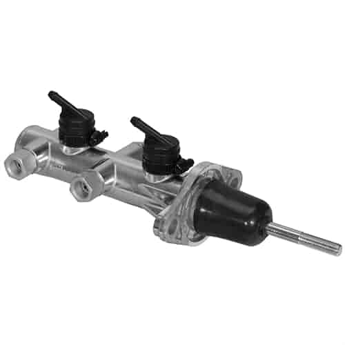 Compact Remote Tandem Master Cylinder, 15/16 in. Bore [Ball Burnished (Polished) Finish]