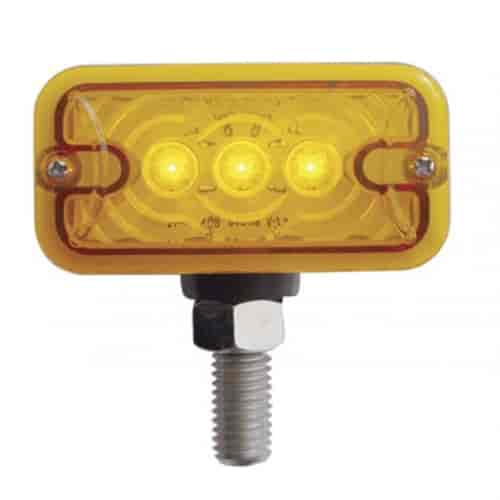 3 AMBER/3 RED LED RECTANG
