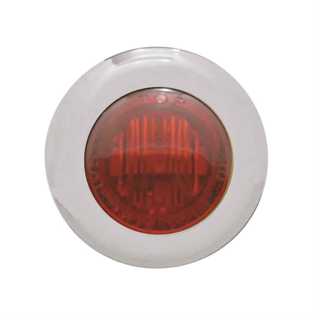 STAINLESS STEEL 3 RED LED