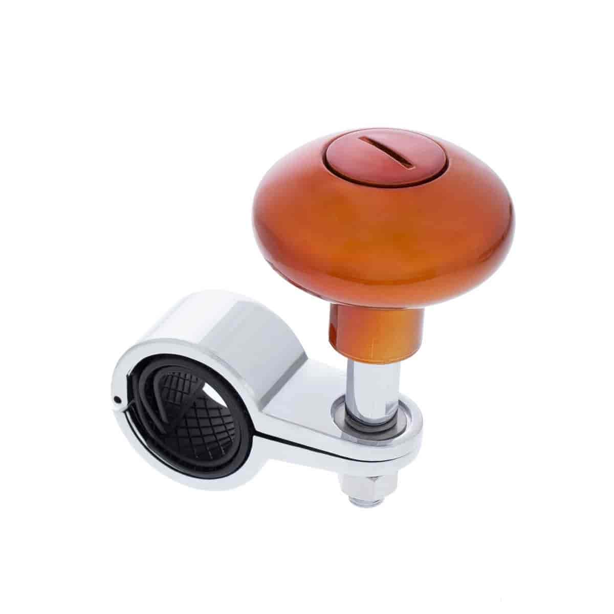 Cadmium Orange Steering Wheel Spinner Knob