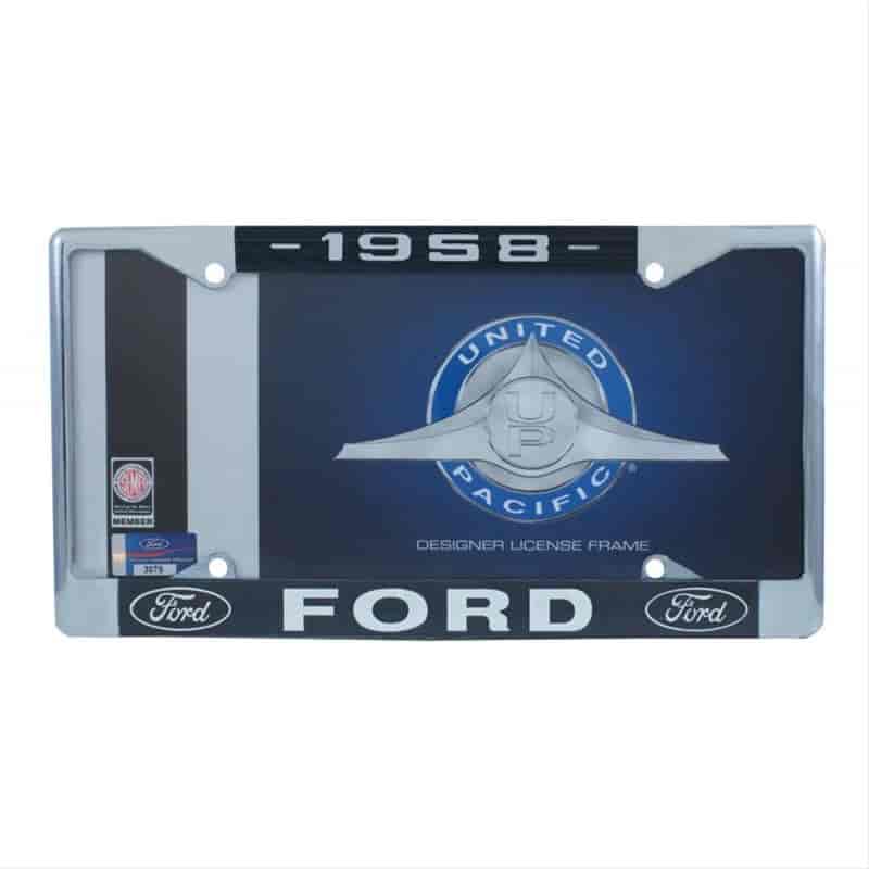 1958 FORD LICENSE PLATE F