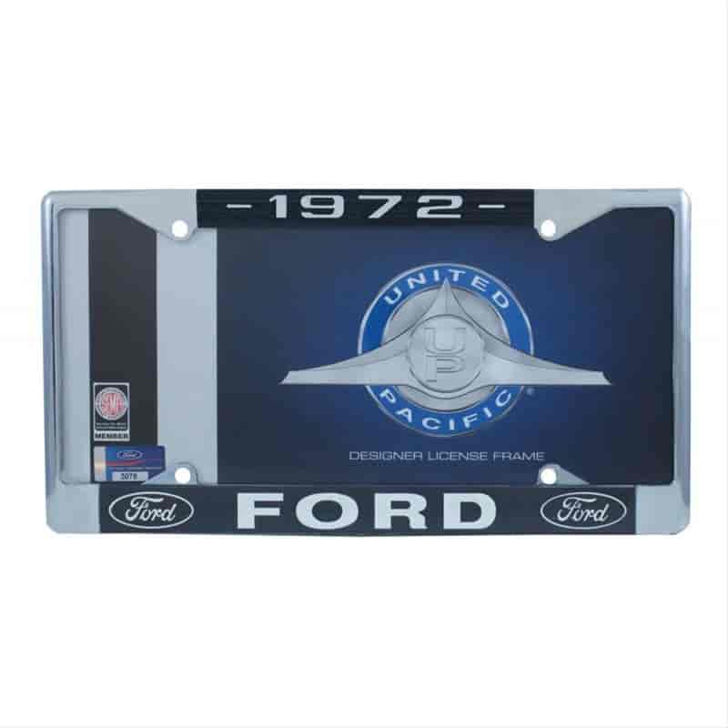 1972 FORD LICENSE PLATE F