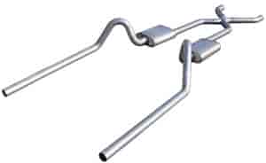 Street-Pro Crossmember-Back Exhaust System 1955-57 Chevy