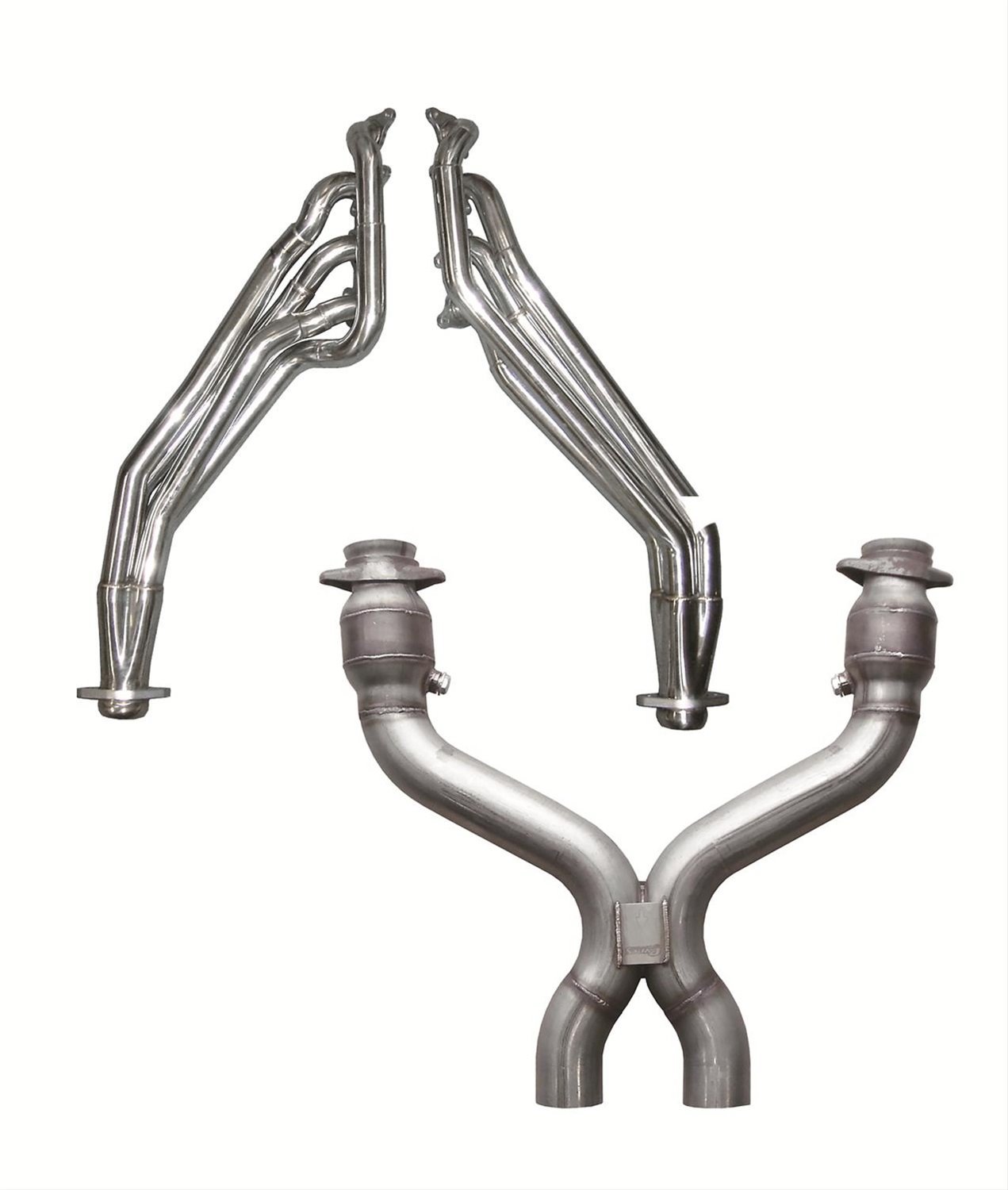 Stainless Steel Headers with Catted X-Pipe 2011-13 Mustang 5.0L
