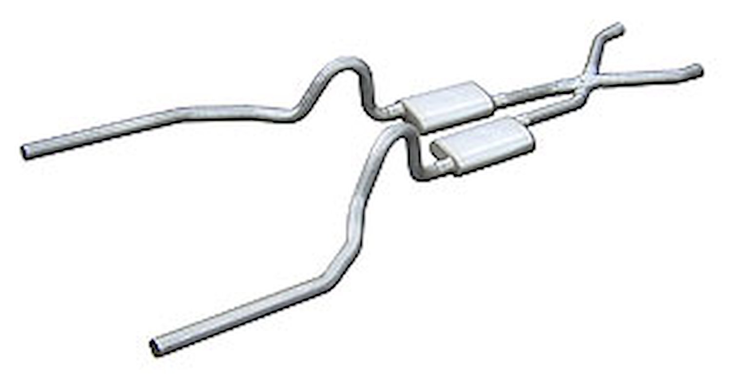 Race-Pro Crossmember-Back Exhaust System 1964 1/2-70 Mustang
