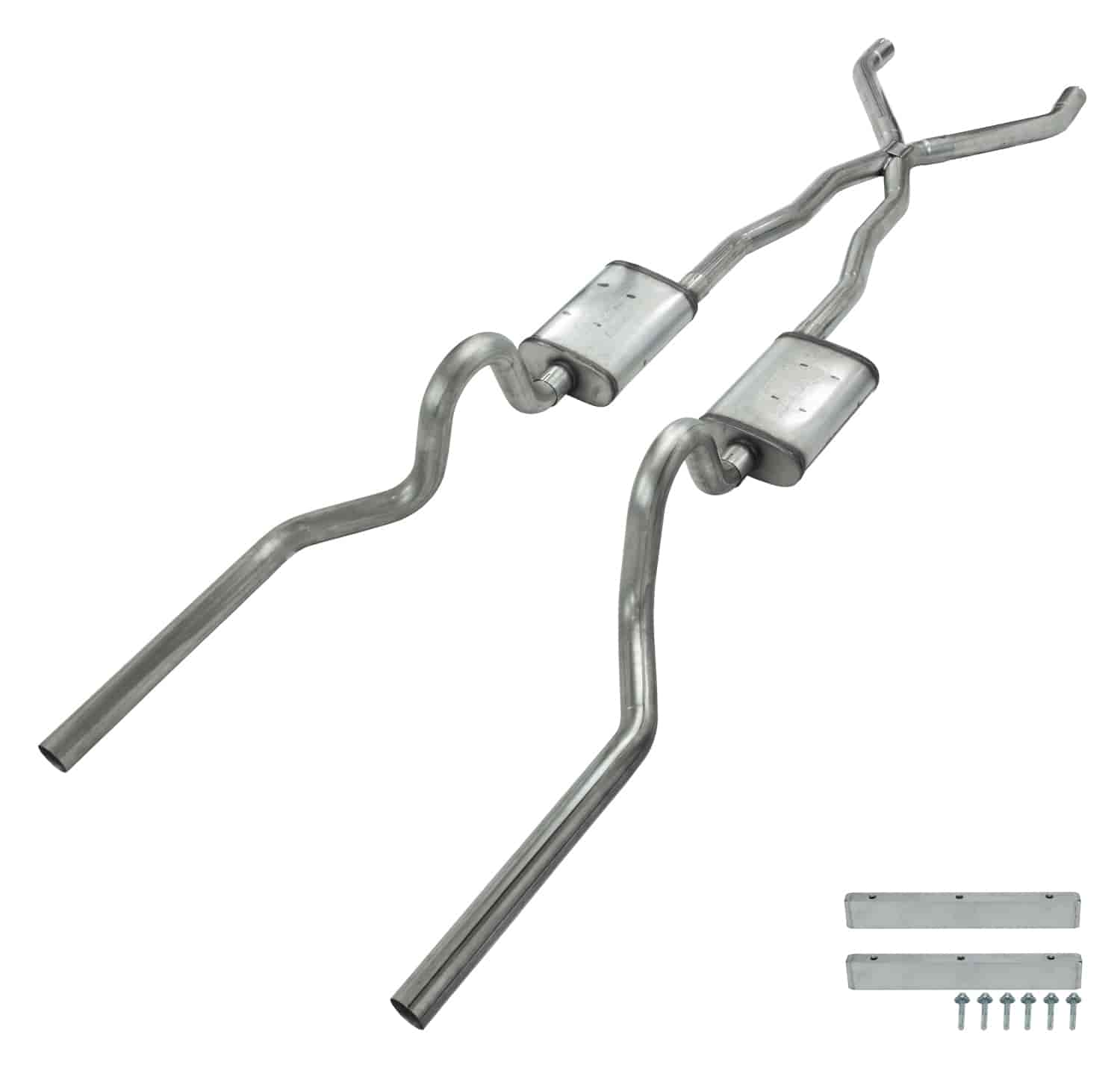 Race-Pro Crossmember-Back Exhaust System Ford Mustang Convertible