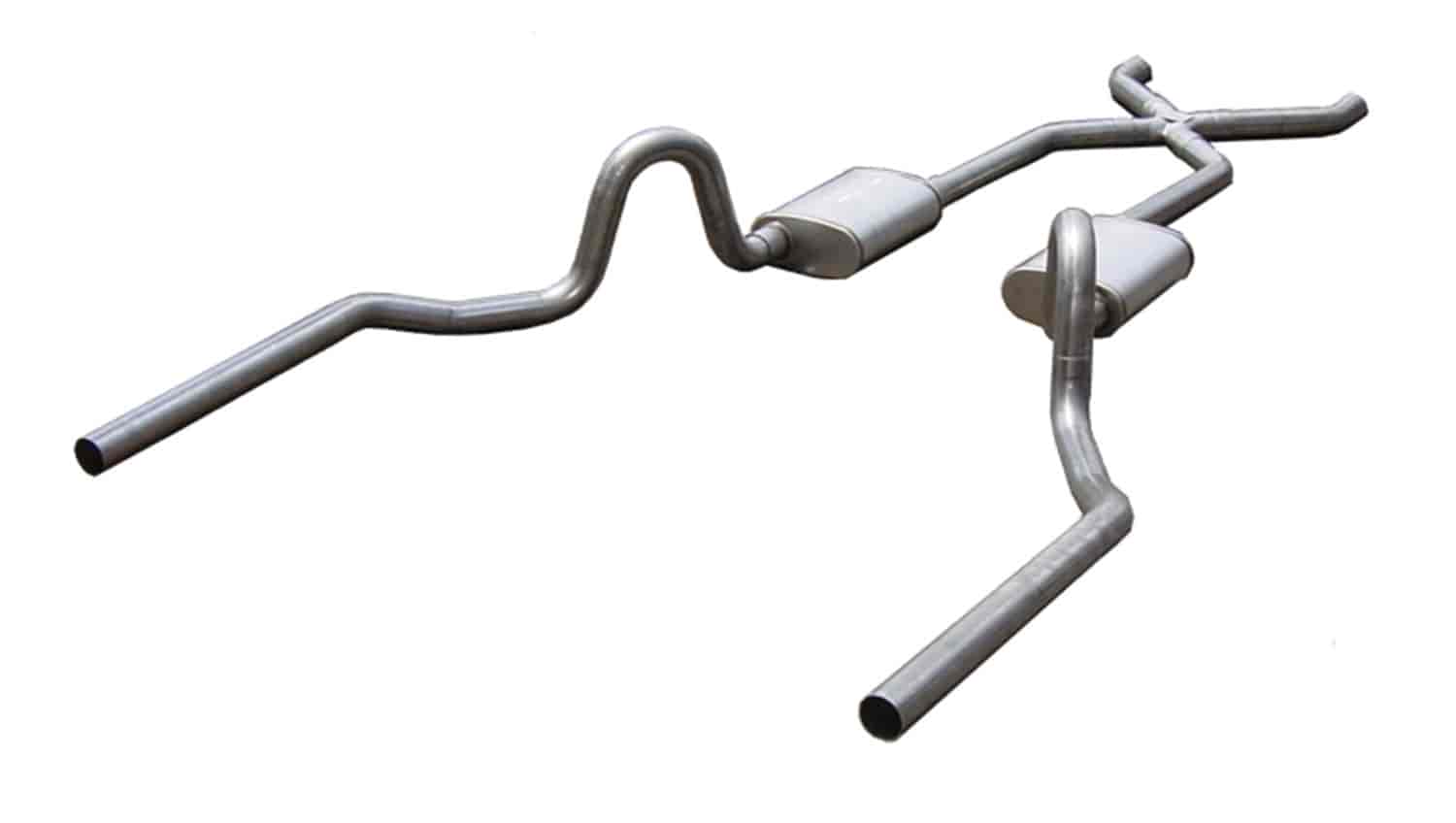 Street-Pro Crossmember-Back Exhaust System 1964-72 GM A-Body