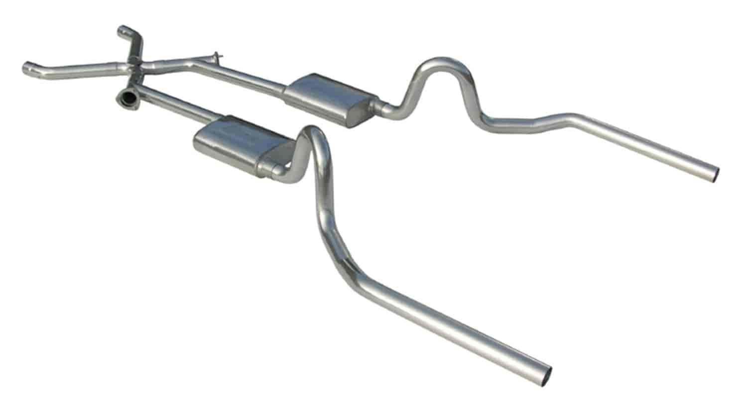 Street-Pro Crossmember-Back Exhaust System 1964-72 GM A-Body
