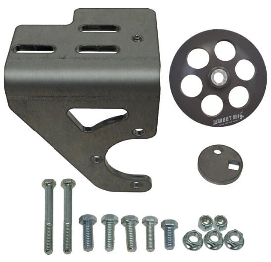 137026 Power Steering Pump Add-On Bracket & Pulley Kit for Ford 351M, 400, 429, 460 ci. Ford Engines w/TC (Type II) P/S Pump