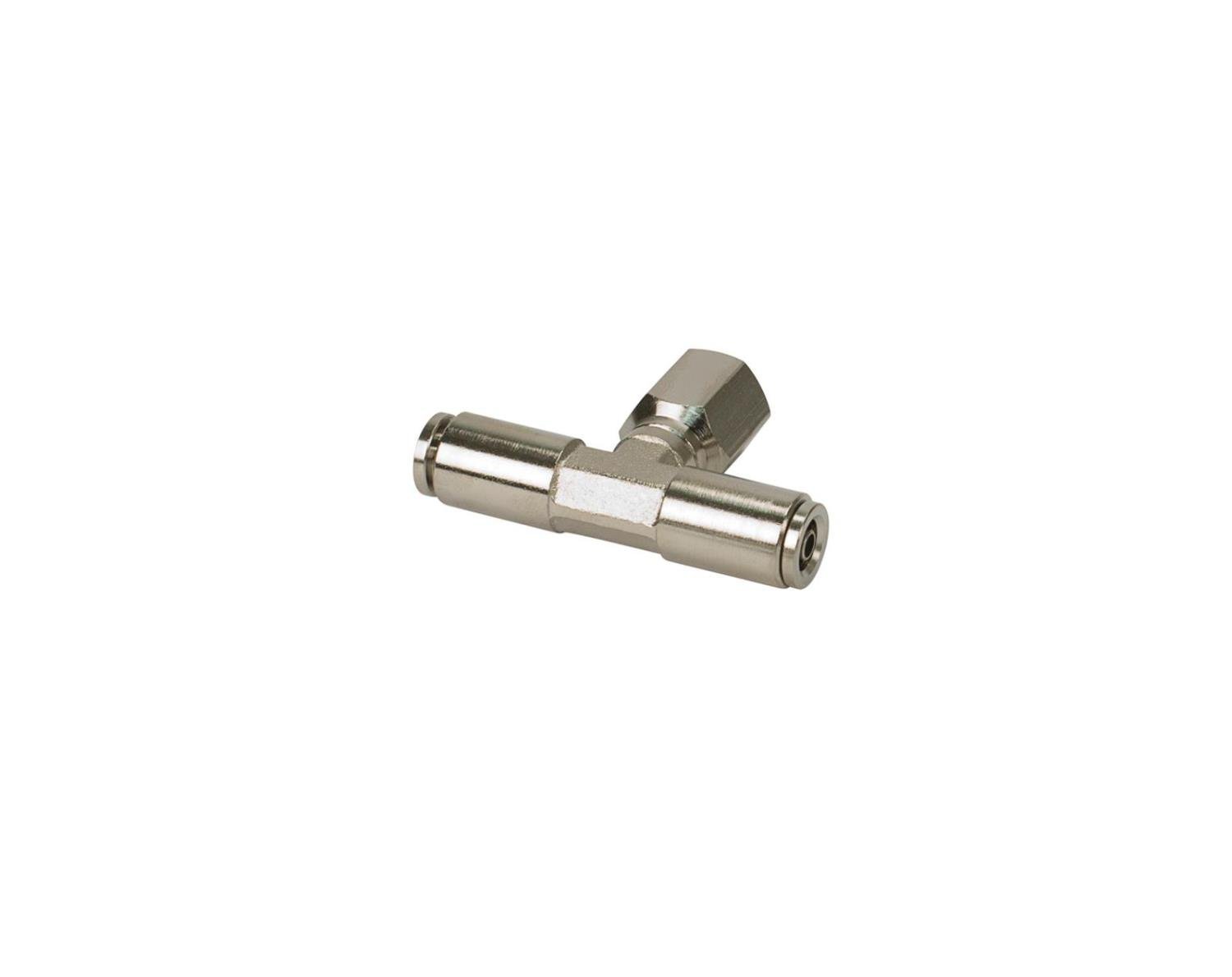 3/8 NPTF 1/4 to 1/4 Swivel T-Fitting 2 pcs DOT Approved