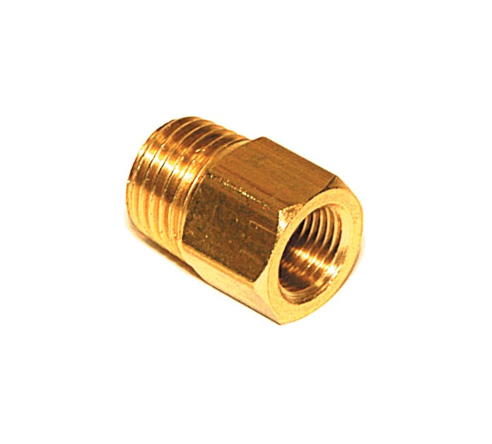 NPT Pipe Bushing Reducer Fitting 3/8 in.  NPT Female Thread to 1/4 in. NPT Male Thread