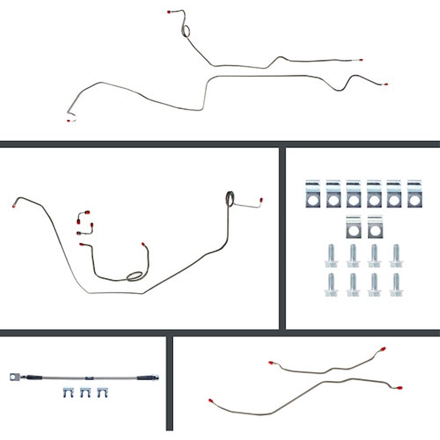 Complete Manual Disc Conversion Brake Line Kit 1969 Camaro