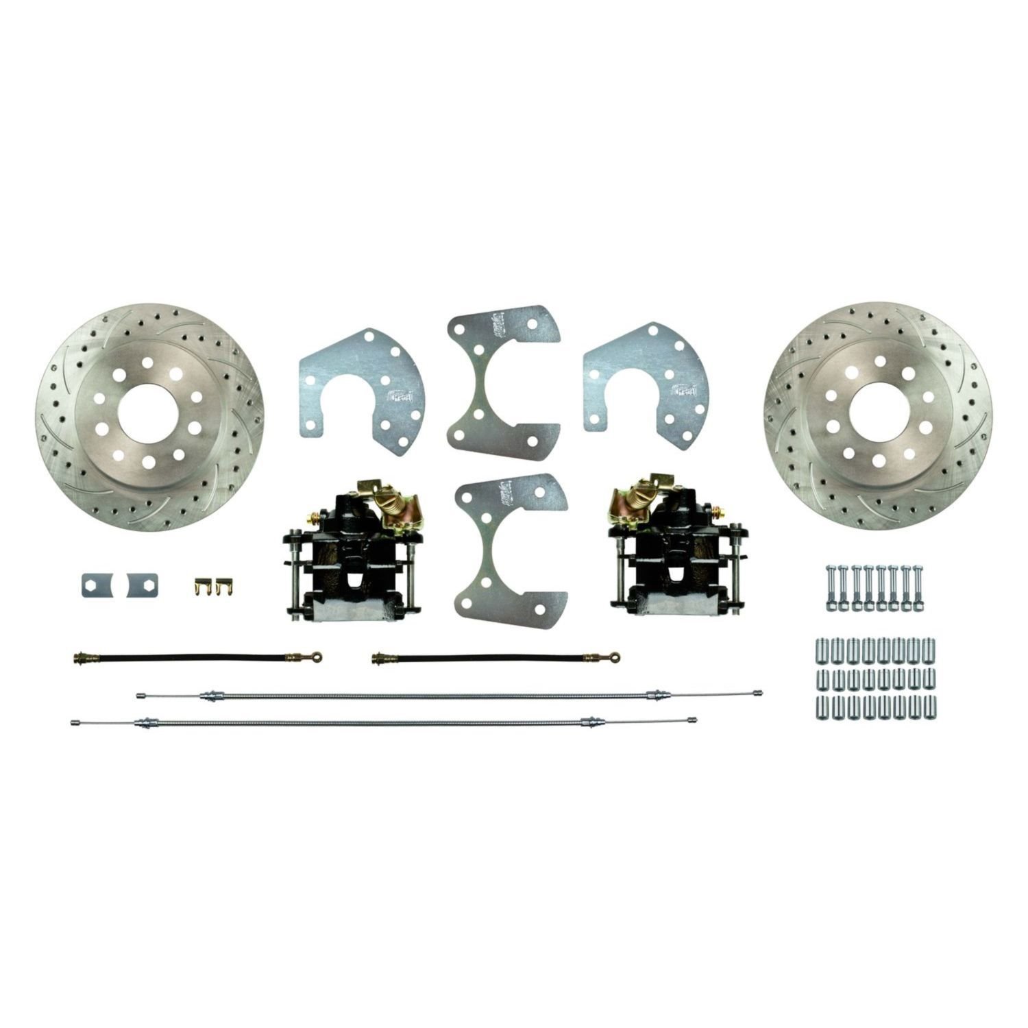 Ford 9" Rear Disc Brake Conversion Kit Driiled & Slotted Rotors